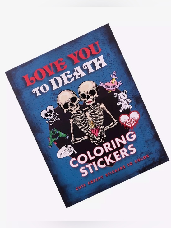 Hot Topic Other - Love You To Death Coloring Sticker Book - NWT